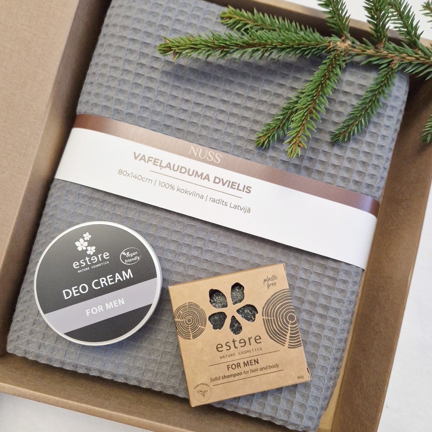 Gift set for men "For Him" with natural cosmetics | Estere