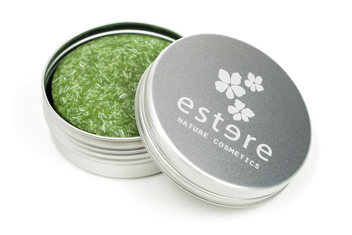 Solid shampoo for normal and dry hair with lemongrass