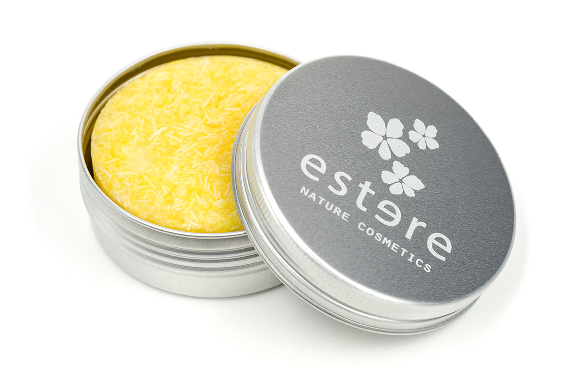 Solid shampoo for oily hair with orange and mint