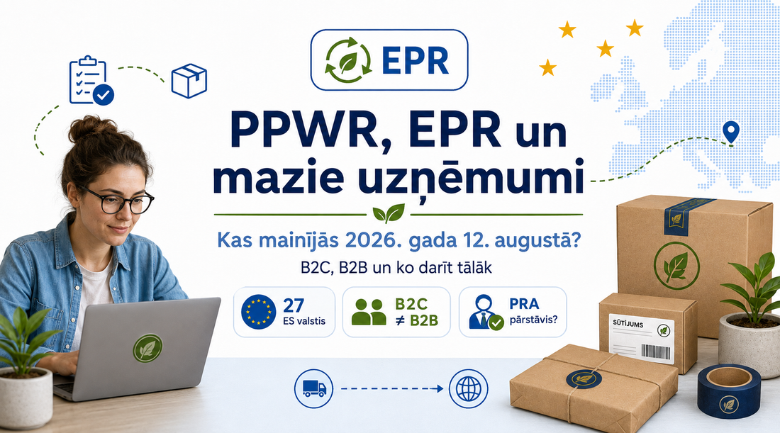 PPWR un EPR prasības mazajiem uzņēmumiem Eiropas Savienībā